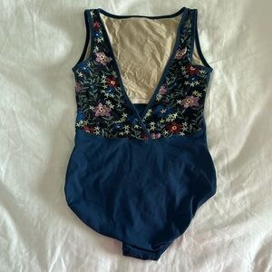 Embroidered Suffolk leotard with matching skirt